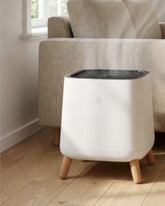 Smart Air Sqair Air Purifier with 360° air circulation for Home & Office | Removes 99.5% PM 0.1, dust, viruses | Long Filter Life with Extra Thick HEPA filter | Coverage area 430 sq. ft | White