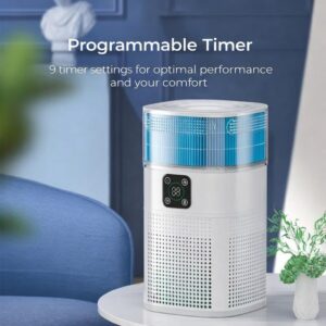 Docoss 2 in 1 Air Purifier & Humidifier for Home & Office with Digital Display, H13 Truehepa Filter Air Purifier for Bedroom & Removes 99.99% Pollutants, Allergens, Pet Danger & Dust