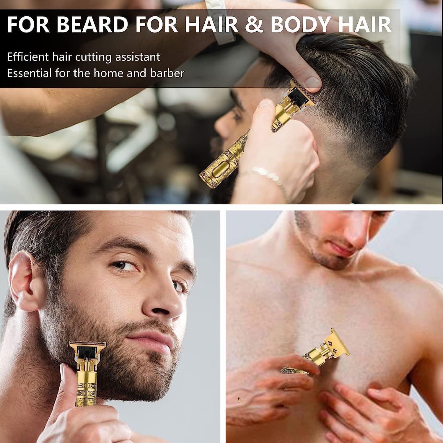 IRQA Golden Buddha Hair Trimmer,Electric Shaving Machine,Adjustable Blade Clipper,Body Trimmer,Trimmer Men Beard,Trimmers For Man,Shaver For Men T31
