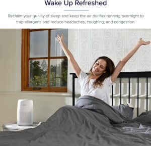 LEVOIT Core Mini Air Purifier for Coverage Area 183 Sq Ft, H13 True HEPA Filter, Remove 99.97% Dust, Smoke, & Pollen, With Fragrance Sponge, (2 Years Warranty)
