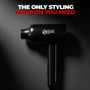 BEARDO Styling Gun ULTRA Advanced Hair Dryer for Men | 1600 Watts Foldable Hair Dryer | 3 Heat 2 Speed Setting | Travel Friendly | Cool Shot Button
