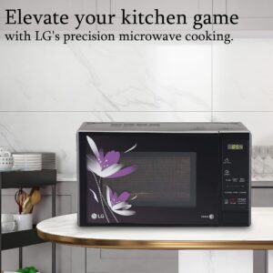LG 20 L Solo Microwave Oven (MS2043BP, Black, Health plus Menu, I-Wave Technology, Indian Cuisine, Even Reheat & Defrost, Auto Cook Menu, Anti-Bacterial Cavity & Steam Clean)